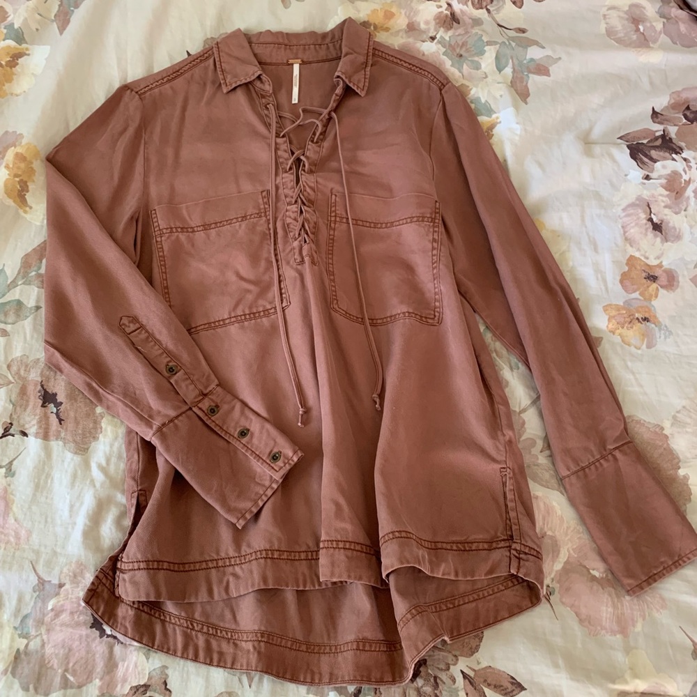 MOVED〰️ FP Rust Lace Up Top